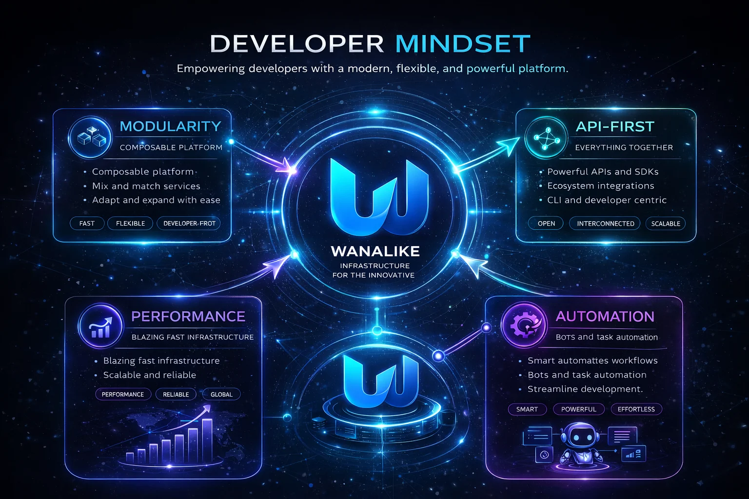 Infographie developer mindset WanaLike